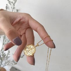 Krishya - 暗紋吊墜純銀戒指 Krishya - 暗紋吊墜純銀戒指