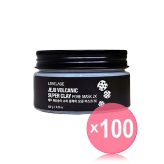 LEBELAGE - Jeju Volcanic Super Clay Pore Mask 2X (x100) (Bulk Box)