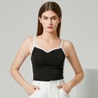YS by YesStyle - V-Neck Contrast-Trim Camisole Top