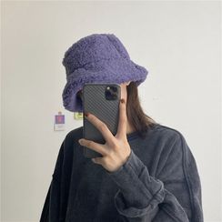 Cat with Hat - Pastel Fleece Bucket Hat Cat with Hat - Pastel Fleece Bucket Hat