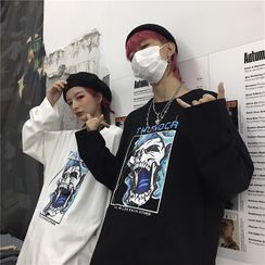 Shineon Studio - 情侶款印花長袖T裇 Shineon Studio - 情侶款印花長袖T裇