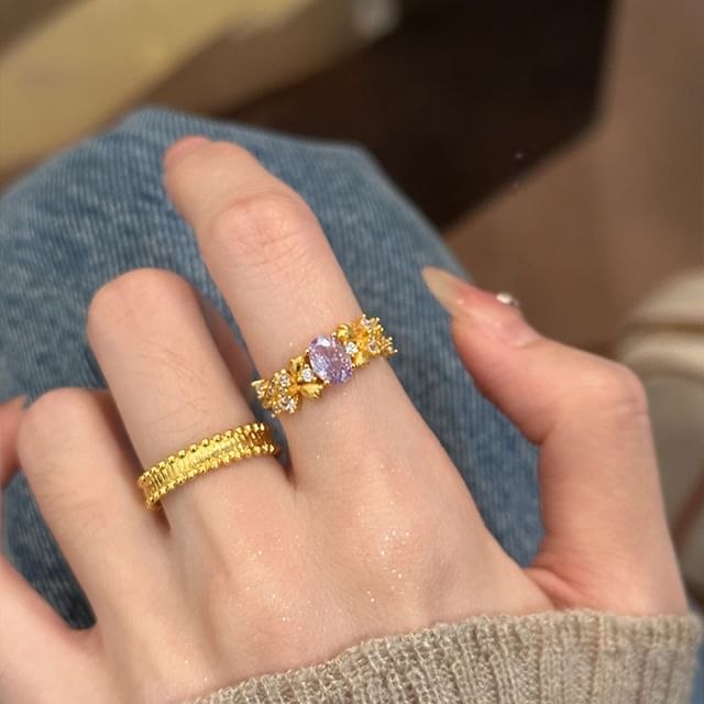 Hansha-Rhinestone Ring