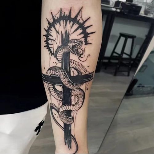 40+ Best Arm Tattoo Design Ideas | Black snake tattoo, Snake tattoo design,  Cool arm tattoos