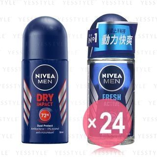 NIVEA - Men 48H Deodorant Roll On (x24) (Bulk Box)