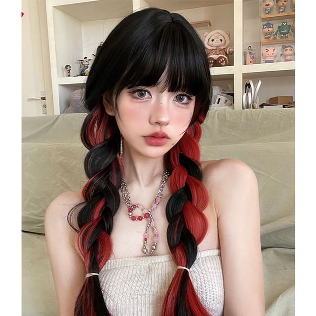 Jellyfish-Long Full Wig - Straight Highlight