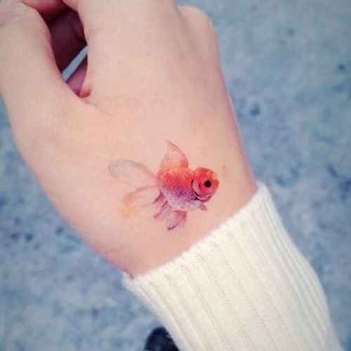 METZ - Goldfish Waterproof Temporary Tattoo | YesStyle