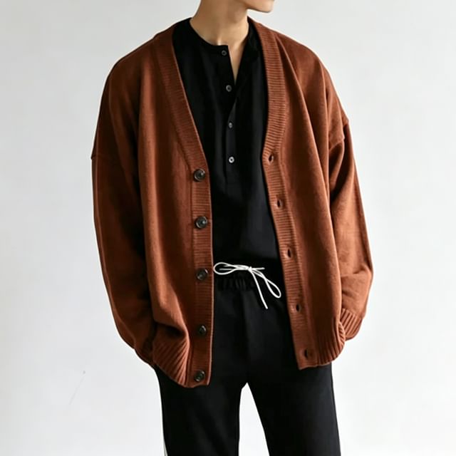 MRCYC-Cardigan Holgado con Cuello en V