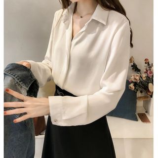 Chiffon collared blouse Clearance