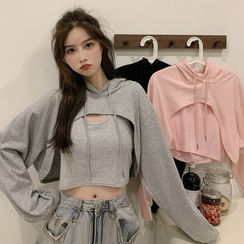 Velero - 套装: 短款抽绳连帽衫 + 背心 Velero - 套装: 短款抽绳连帽衫 + 背心