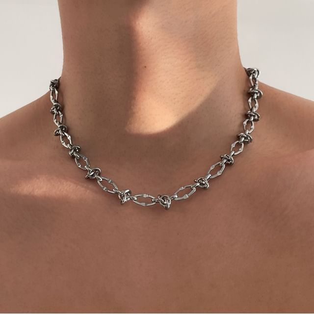 Lilafey-Stainless Steel Chain Necklace