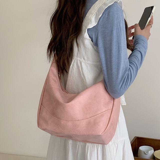 TangTangBags-Plain Crossbody Bag