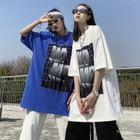 MELLO - Short-Sleeve Lettering T-Shirt | YesStyle