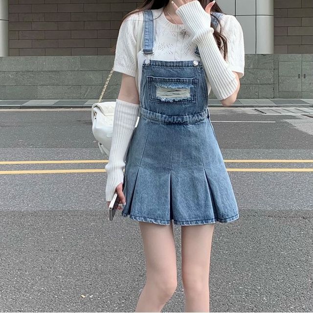 Denim dangri outlet dress