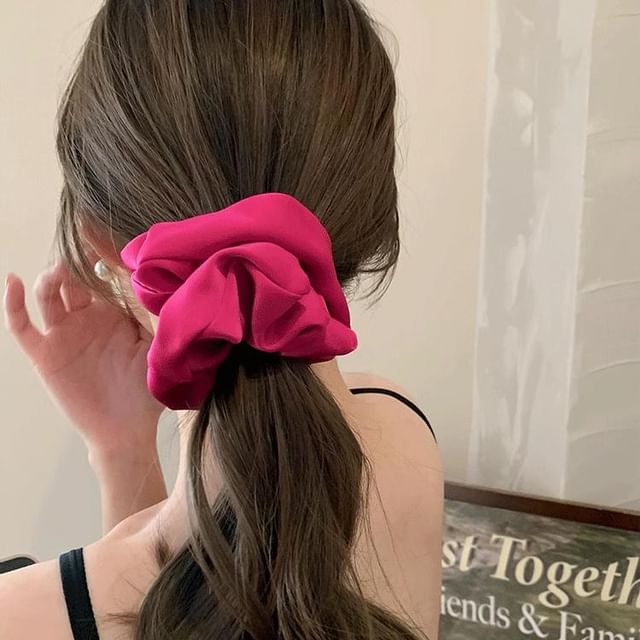 LIDO-Plain Satin Scrunchie