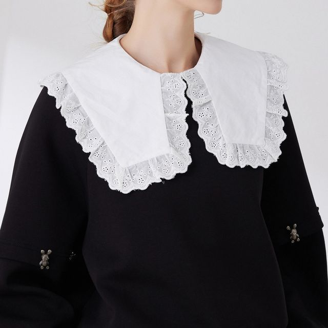 MIOW-Lace Trim Decorative Collar
