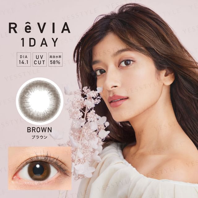 Candy Magic-ReVIA 1 Day Color Lens Brown 10 pcs