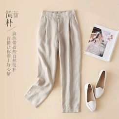 ZIMO - Plain Cropped Tapered Pants