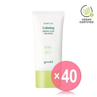 Goodal - Heartleaf Calming Mineral Filter Sun Cream (x40) (Bulk Box)