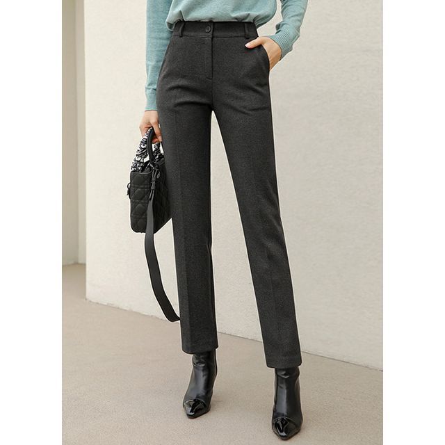 Styleonme Twill TaperedLeg Suit Pants YesStyle