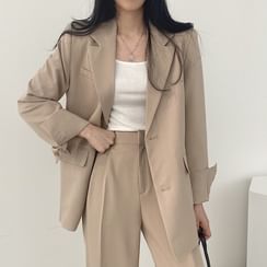 Korean top long blazer