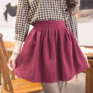 Tokyo Fashion - Elastic-Waist Pleated A-Line Skirt | YesStyle