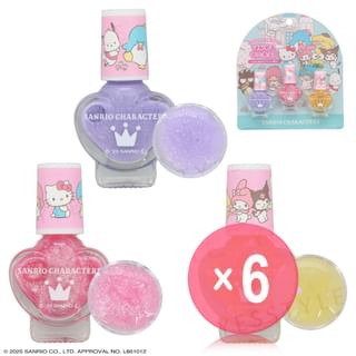 SHOBIDO - Sanrio Characters Peel-off Nail Polish Set (x6) (Bulk Box)