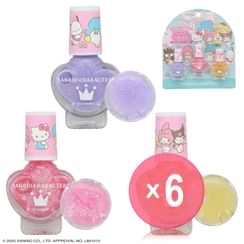 SHOBIDO - Sanrio Characters Peel-off Nail Polish Set (x6) (Bulk Box)