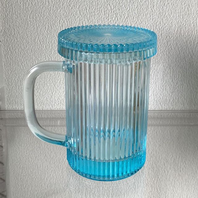 Rilesho - Glass Mug with Lid and Straw