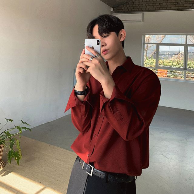 MRCYC-Plain Long-Sleeve Shirt