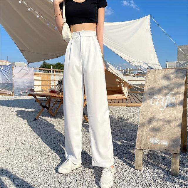 Everose-High-Waist Wide-Leg Pants