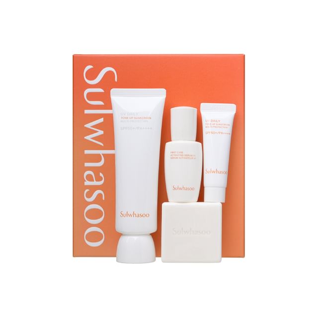 トライアルセット・サンプル sulwhasoo uv daily essential sunscreen Sulwhasoo - UV Daily Tone Up Sunscreen Set | YesStyle