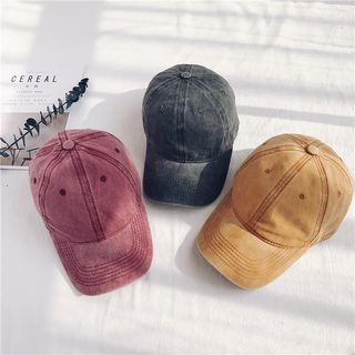 plain denim baseball cap