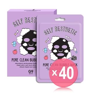 G9SKIN - Self Aesthetic Pore clean Bubble Mask 5pcs (x40) (Bulk Box)