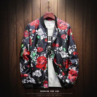 rose bomber jacket