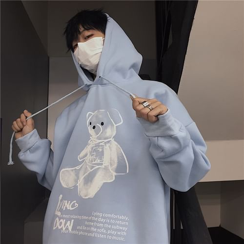 Blue Bear Hoodie 