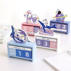 Minji - Cartoon Wooden Desktop Calendar (various designs)