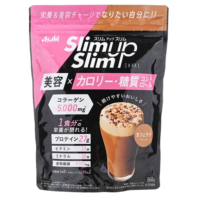Asahi - Slim Up Slim Shake Cafe Latte 360g (6-24 servings) | YesStyle