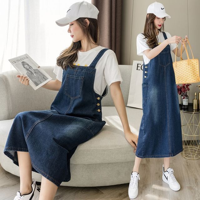 Denim A Line Jumper American Eagle Dress Womens S Denim Jean