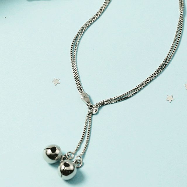 Forainer-Bell Pendant Alloy Necklace