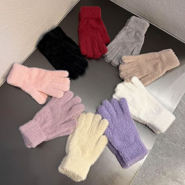 TAAK-Plain Knit Gloves