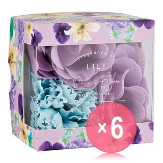 GPP - Days in Bloom Bright Flowers Bath Flower Petit Gift Lily (x6) (Bulk Box)