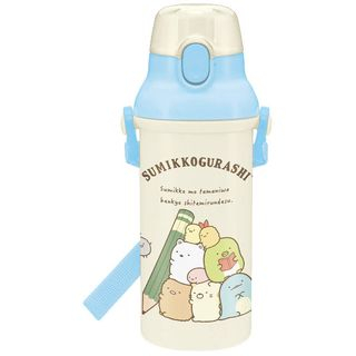 Skater Sumikko Gurashi Water Bottle – 400ml, Direct Drink Lid, Lightweight Plastic – Cute Rabbit Design For Kids & Adults - View #2