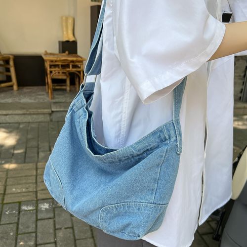 Melois - Denim Messenger Bag