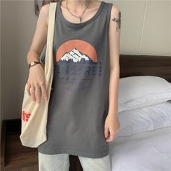 Cloud Nine - Mountain Print Tank Top Cloud Nine - Mountain Print Tank Top