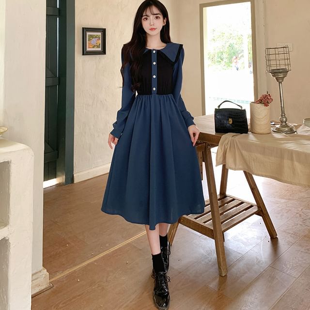 long sleeve square neckline dress Square Neck Long Puff Sleeve Smocked Floral Dress