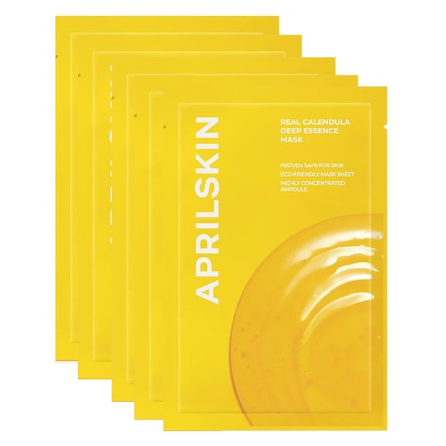 APRILSKIN-Real Calendula Deep Essence Mask Bundle Set