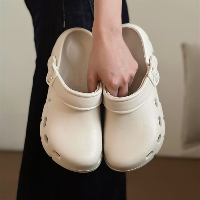 Honkizz-Platform Plain Sandals