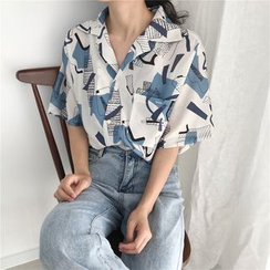 MELLO - 印花中袖衬衫 MELLO - 印花中袖衬衫