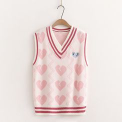 TOJI - Heart Sweater Vest