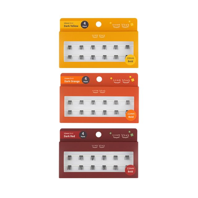 ccam bbak-Original Bold Eyelash 4 Points - 3 Types